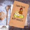 Farm Fresh Butt Nuggets Cotton Dish Towel