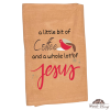 Coffee and Jesus Cotton Dish Towel