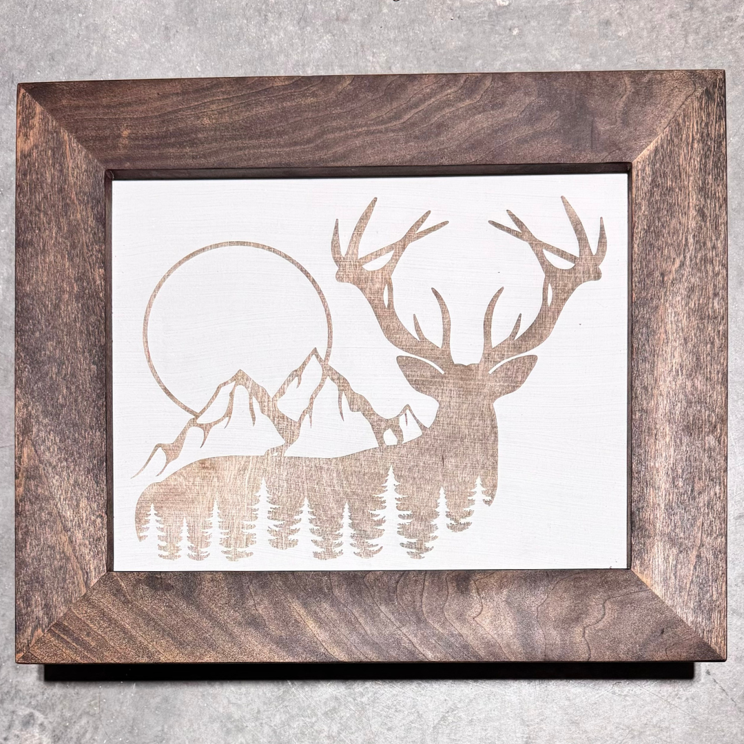 Deer Mountain Engraved