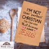 I'm not perfect Cotton Dish Towel