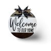 Welcome To Our Home Door Wreath with Interchangeable Bows