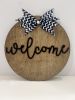 Welcome Door Wreath with Interchangeable Bows